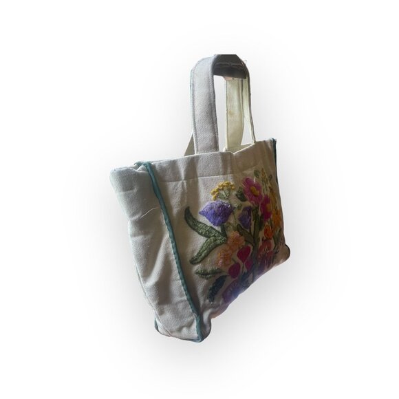 VTG Floral Mushroom Embroidered Tote - Picture 5 of 11